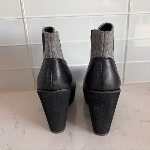 Shelly’s London Gray and Black Women's Ankle Boots - Picture 3 of 10